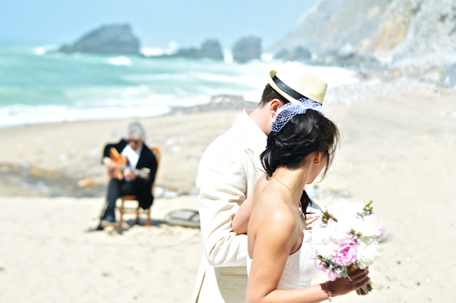 beach wedding in portugal